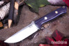 Bark River Knives: Bravo 1 - CPM CruWear - Purple G-10 - Toxic Green Liners - Brass Pins