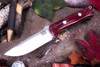 Bark River Knives: Bravo 1 - CPM CruWear - Red Cyclone Mesh - Red Liners