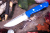 Bark River Knives: Bravo 1 - CPM CruWear - Rampless - Blue Glow G-10