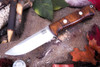 Bark River Knives: Bravo 1 - CPM CruWear - Rampless - Dark Curly Maple - Red Liners #2