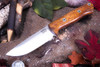 Bark River Knives: Bravo 1 - CPM CruWear - Rampless - Desert Ironwood - Red Liners - Mosaic Pins #3