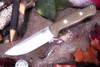 Bark River Knives: Bravo 1 - CPM CruWear - Rampless - Green Canvas Micarta - Red Liners