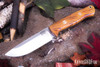 Bark River Knives: Bravo 1 - CPM CruWear - Rampless - Osage Orange - Black Liners - Mosaic Pins #2