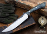 Lon Humphrey Knives: Viper - Forged 52100 - Storm Maple - Red Liners - LH24HI001