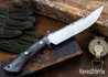 Lon Humphrey Knives: Viper - Forged 52100 - Storm Maple - Red Liners - LH24HI001