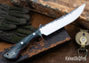 Lon Humphrey Knives: Viper - Forged 52100 - Storm Maple - Red Liners - LH24HI013