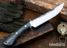 Lon Humphrey Knives: Viper - Forged 52100 - Storm Maple - Blue Liners - LH24HI014