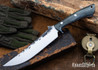 Lon Humphrey Knives: Viper - Forged 52100 - Storm Maple - Blue Liners - LH24HI015