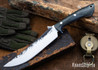 Lon Humphrey Knives: Viper - Forged 52100 - Storm Maple - Blue Liners - LH24HI016