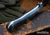 Lon Humphrey Knives: Viper - Forged 52100 - Storm Maple - Blue Liners - LH24HI019
