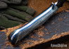 Lon Humphrey Knives: Viper - Forged 52100 - Storm Maple - Blue Liners - LH24HI022