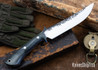 Lon Humphrey Knives: Viper - Forged 52100 - Storm Maple - Blue Liners - LH24HI024