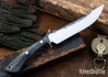 Lon Humphrey Knives: Viper - Forged 52100 - Storm Maple - Black Liners - LH24HI029