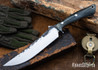 Lon Humphrey Knives: Viper - Forged 52100 - Storm Maple - Black Liners - LH24HI034
