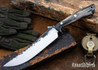 Lon Humphrey Knives: Viper - Forged 52100 - Storm Maple - Black Liners - LH24HI035