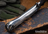 Lon Humphrey Knives: Viper - Forged 52100 - Storm Maple - Black Liners - LH24HI035