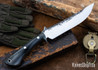Lon Humphrey Knives: Viper - Forged 52100 - Storm Maple - Black Liners - LH24HI037