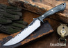Lon Humphrey Knives: Viper - Forged 52100 - Storm Maple - Black Liners - LH24HI039