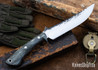 Lon Humphrey Knives: Viper - Forged 52100 - Storm Maple - Black Liners - LH24HI039
