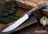 Lon Humphrey Knives: Viper - Forged 52100 - Storm Maple - Orange Liners - LH24HI042