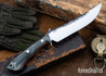 Lon Humphrey Knives: Viper - Forged 52100 - Storm Maple - Orange Liners - LH24HI045