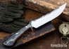 Lon Humphrey Knives: Viper - Forged 52100 - Storm Maple - Orange Liners - LH24HI047
