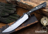 Lon Humphrey Knives: Viper - Forged 52100 - Storm Maple - Orange Liners - LH24HI048