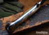 Lon Humphrey Knives: Viper - Forged 52100 - Storm Sassafras - Blue Liners - LH24HI059