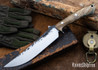 Lon Humphrey Knives: Viper - Forged 52100 - Storm Sassafras - Black Liners - LH24HI063