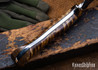 Lon Humphrey Knives: Viper - Forged 52100 - Dark Curly Maple - Black Liners - LH24HI078