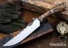 Lon Humphrey Knives: Viper - Forged 52100 - Dark Curly Maple - Black Liners - LH24HI091