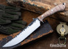Lon Humphrey Knives: Viper - Forged 52100 - Dark Curly Maple - Black Liners - LH24HI098