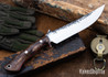 Lon Humphrey Knives: Viper - Forged 52100 - Tasmanian Blackwood - Red Liners - LH24HI134