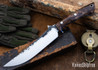 Lon Humphrey Knives: Viper - Forged 52100 - Tasmanian Blackwood - Blue Liners - LH24HI137