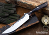 Lon Humphrey Knives: Viper - Forged 52100 - Tasmanian Blackwood - Orange Liners - LH24HI143