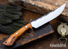 Lon Humphrey Knives: Viper - Forged 52100 - Desert Ironwood - Red Liners - LH24HI161