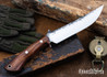Lon Humphrey Knives: Viper - Forged 52100 - Desert Ironwood - Red Liners - LH24HI164