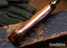 Lon Humphrey Knives: Viper - Forged 52100 - Desert Ironwood - Orange Liners - LH24HI180