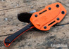 Benchmade Knives: 15201OR Altitude - Carbon Fiber - CPM-S90V - Orange Cerakote