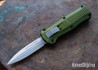 Benchmade Knives: 3350-2302 Mini Infidel - Limited Edition - CPM-S30V - Woodland Green Aluminum