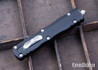 Microtech: Dirac Delta - Auto OTF - Double Edge - Stonewash STD Blade - Black Aluminum Handle - 227-10