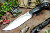 Bark River Knives: Bravo Strike Force II - CPM 3V - Black Canvas Micarta - Hollow Pins