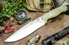 Bark River Knives: Bravo Strike Force II - CPM 3V - Dune G-10 - White Liners - Mosaic Pins