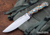 Bark River Knives: Bravo Strike Force II - CPM 3V - Red Cholla Cactus with Turquoise #2