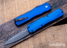 Kershaw Knives: Livewire - OTF Auto - Blue Aluminum - CPM-MagnaCut - BlackWash - 9000BLUBW