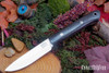 Bark River Knives: Little Creek II - CPM MagnaCut - Black Carbon Fiber - Purple Liner - Mosaic Pins