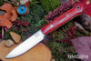 Bark River Knives: Little Creek II - CPM MagnaCut - Firedog Canvas Micarta - Yellow Liners - Mosaic Pins