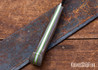 Bark River Knives: Little Creek II - CPM MagnaCut - Green Canvas Micarta - Toxic Green Liners - Mosaic Pins