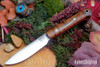 Bark River Knives: Little Creek II - CPM MagnaCut - Dark Curly Maple - Red Liners- Mosaic Pins #2