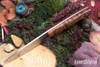 Bark River Knives: Little Creek II - CPM MagnaCut - Dark Curly Maple - Red Liners- Mosaic Pins #2